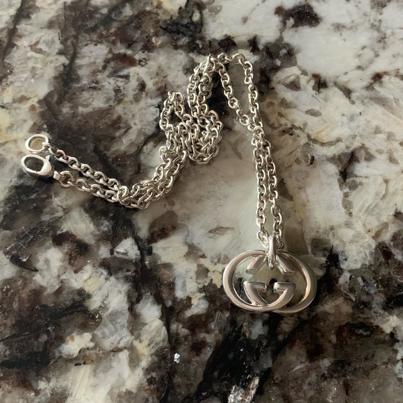 GUCCI Vintage Interlocking GG Necklace, Approx. 19" - Picture 5 of 13